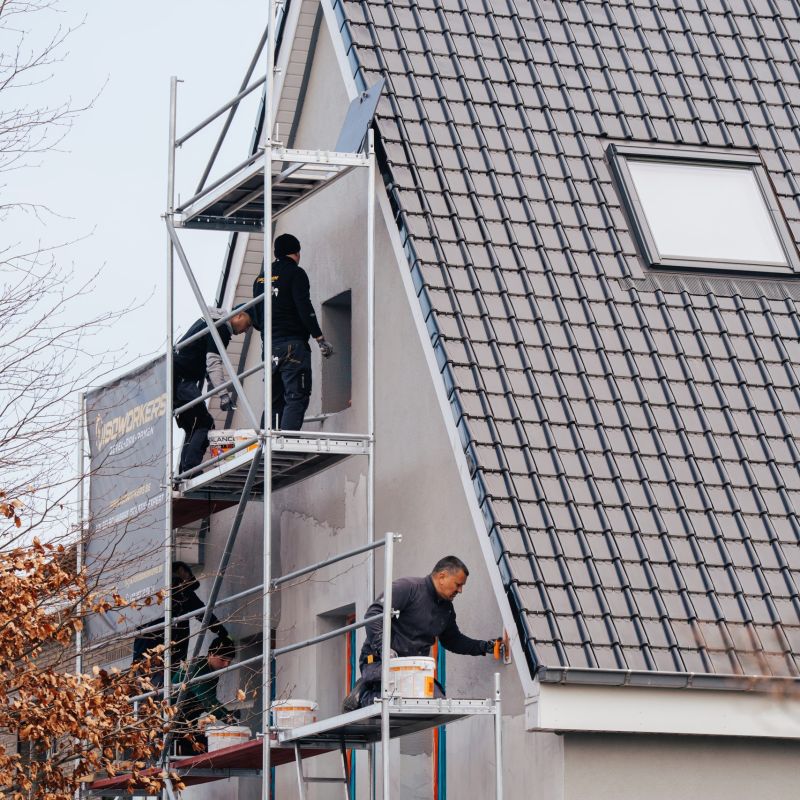 Plaatsing van gevelisolatie