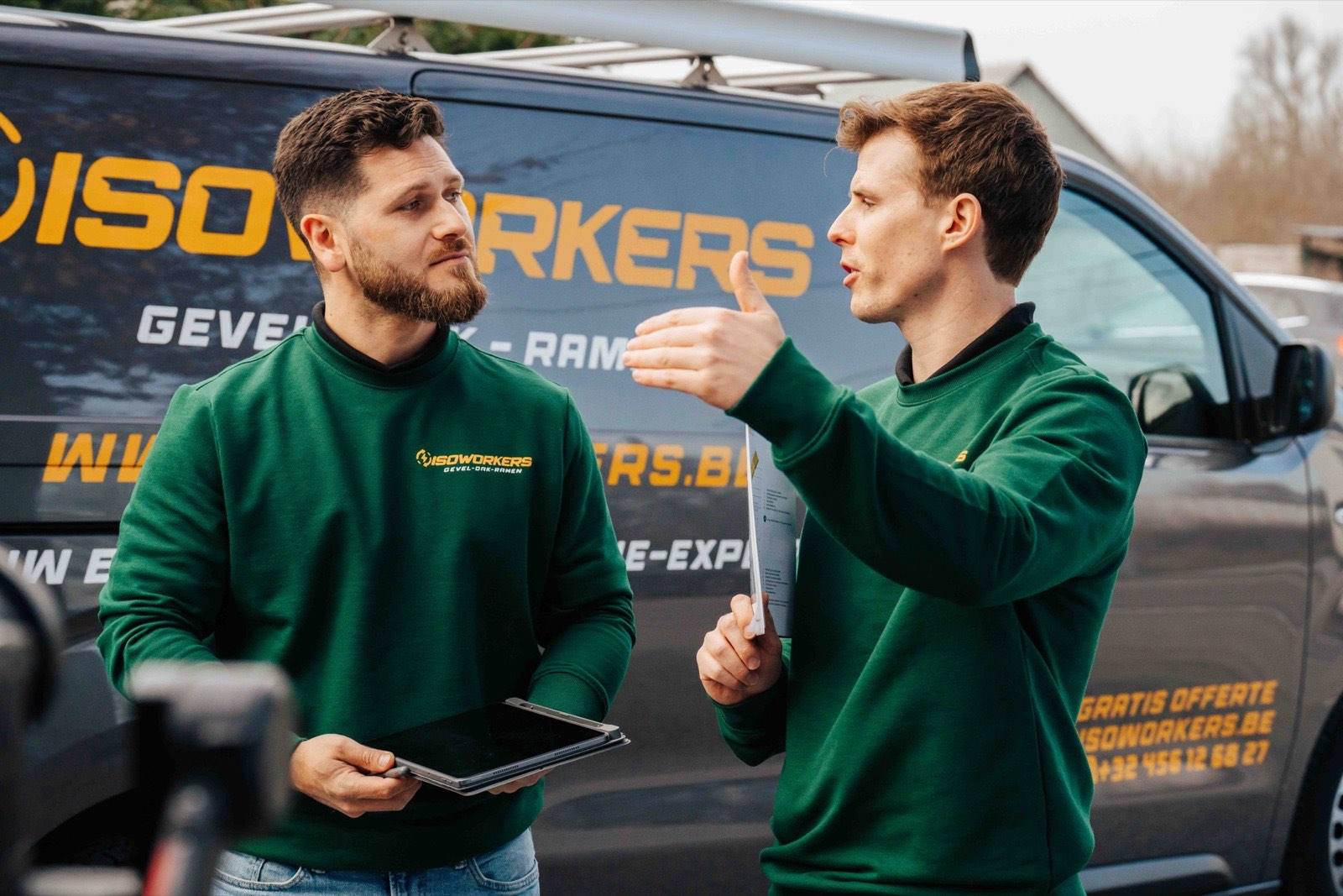 Gevelrenovatie met spuitkurk door ISOWORKERS
