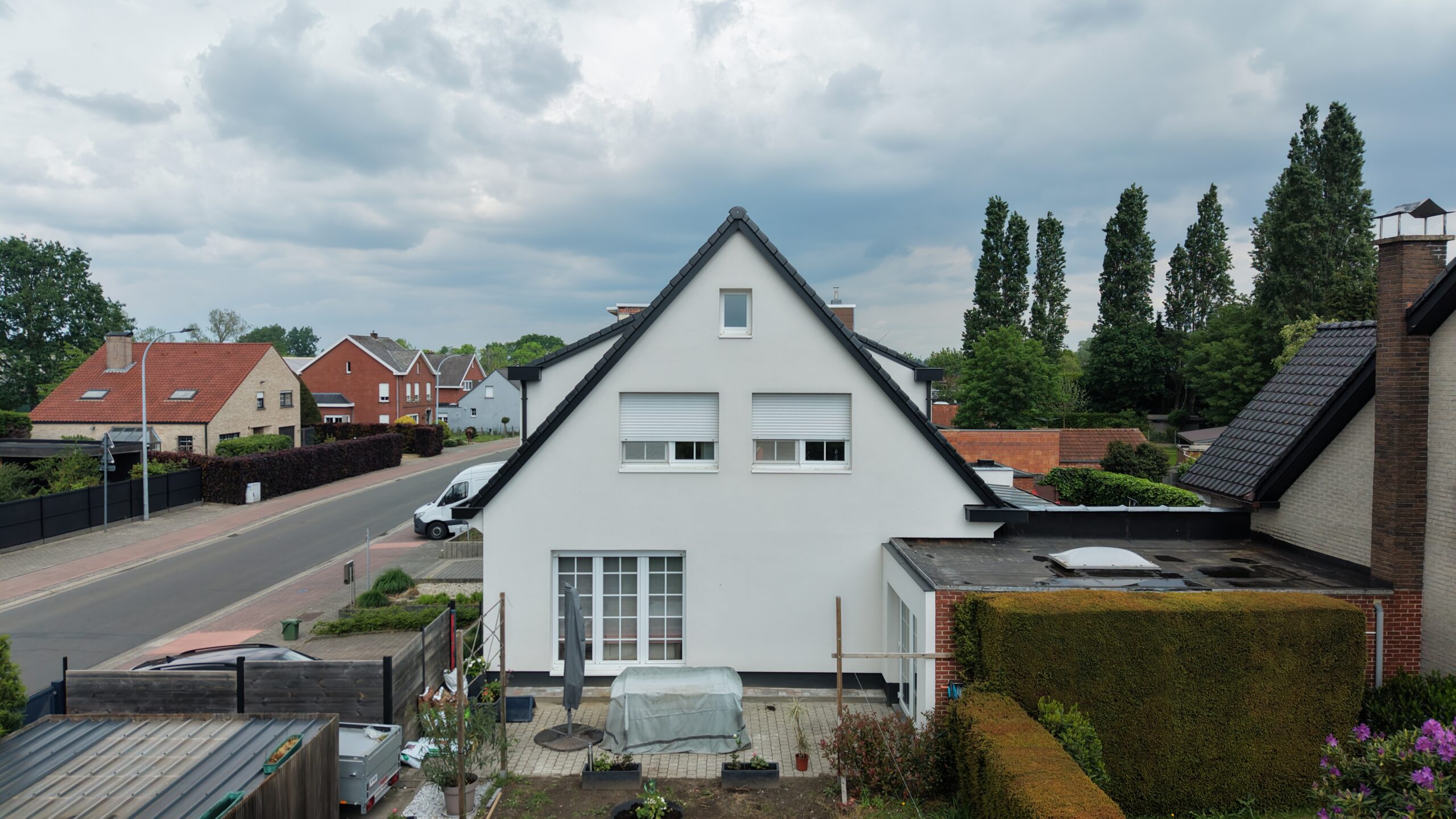 Gevelisolatie EPS 12cm, afgewerkte voorgevel Londerzeel