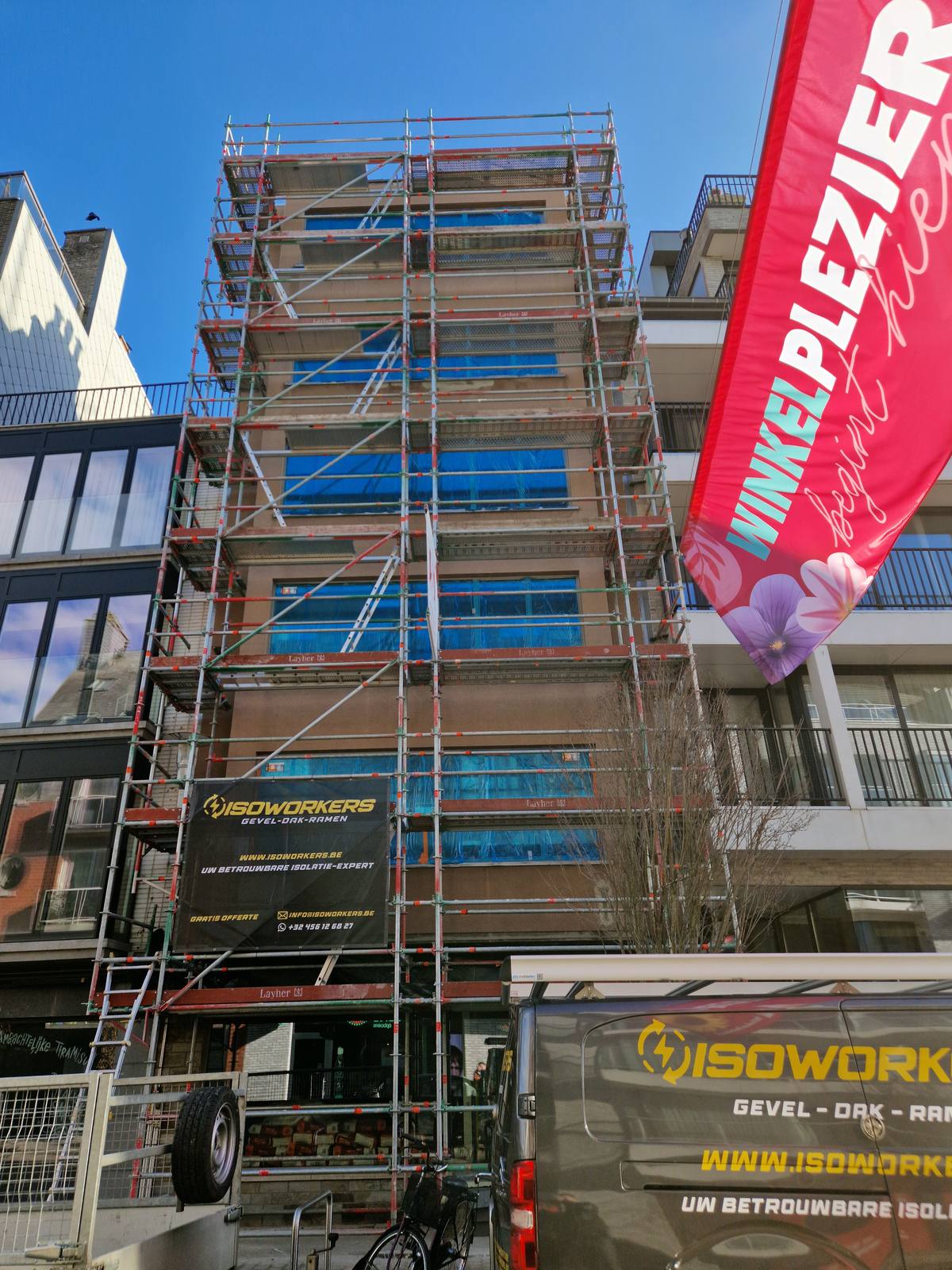 Gevelisolatie met crepi in Gent door Isoworkers 02