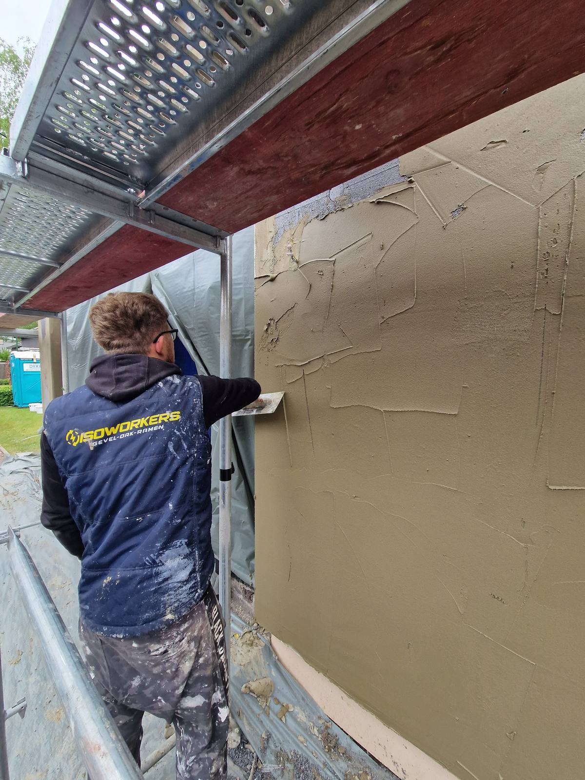 Gevelisolatie met crepi in Gent door Isoworkers 26