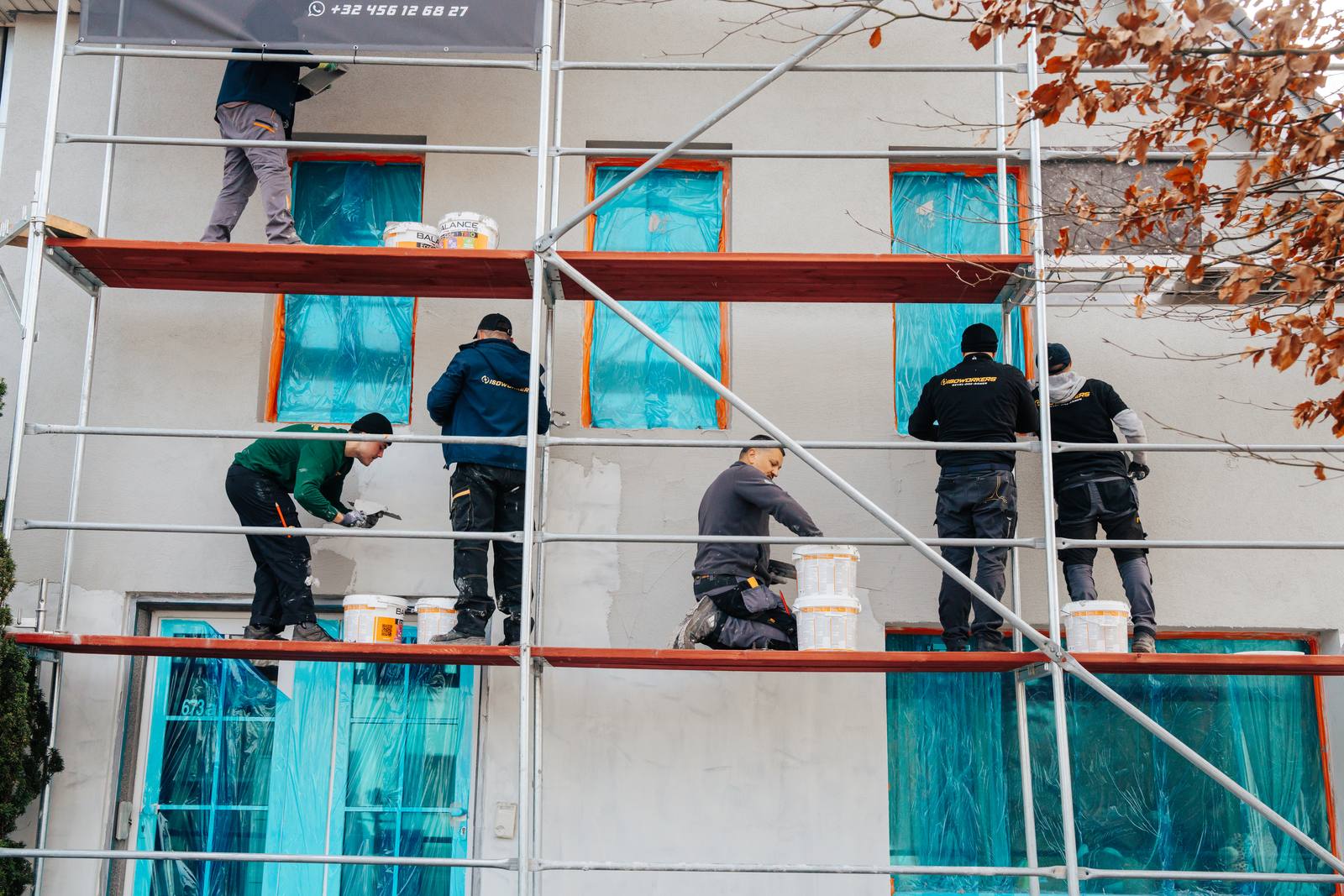 Gevelisolatie met crepi in Gent door Isoworkers 43