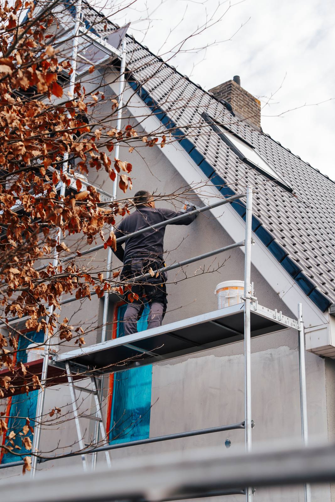 Gevelisolatie met crepi in Gent door Isoworkers 45