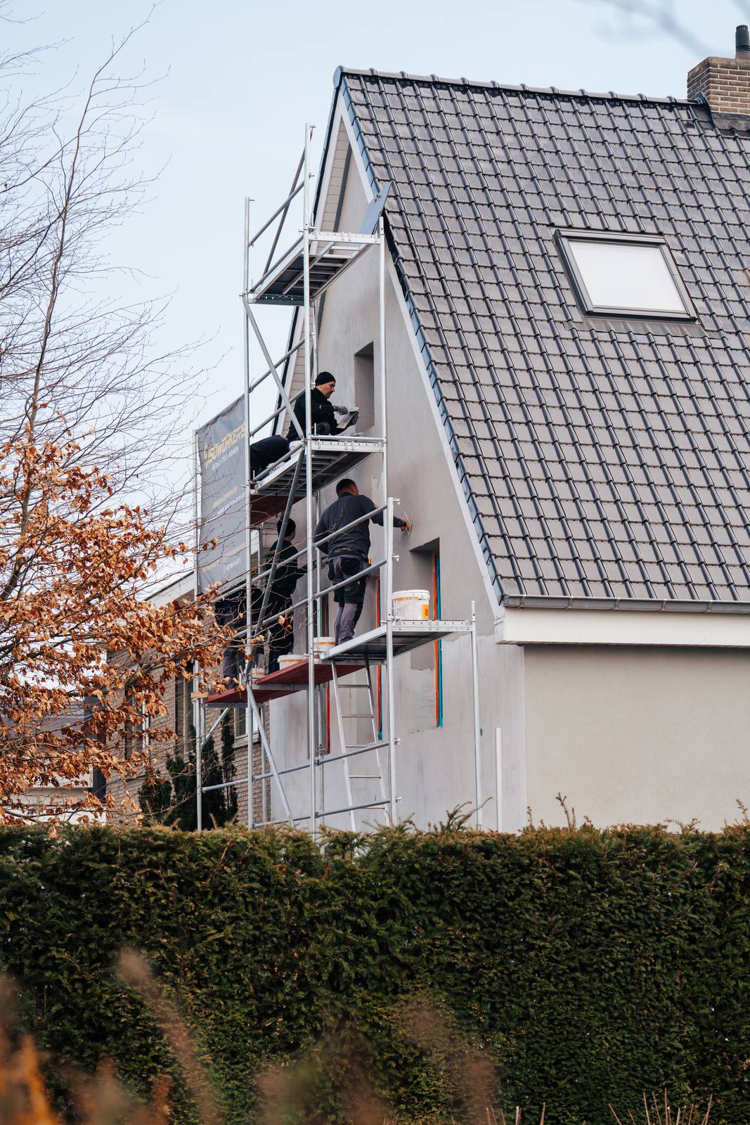 Gevelisolatie met crepi in Gent door Isoworkers 48