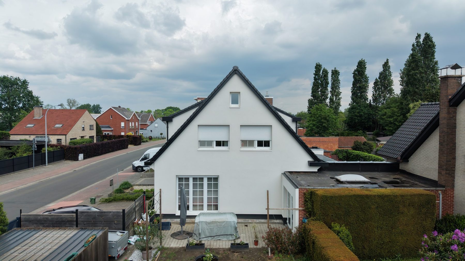 Gevelisolatie EPS 12cm, afgewerkte voorgevel Londerzeel