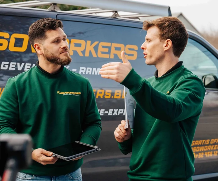 plaatsbezoek door isoworkers