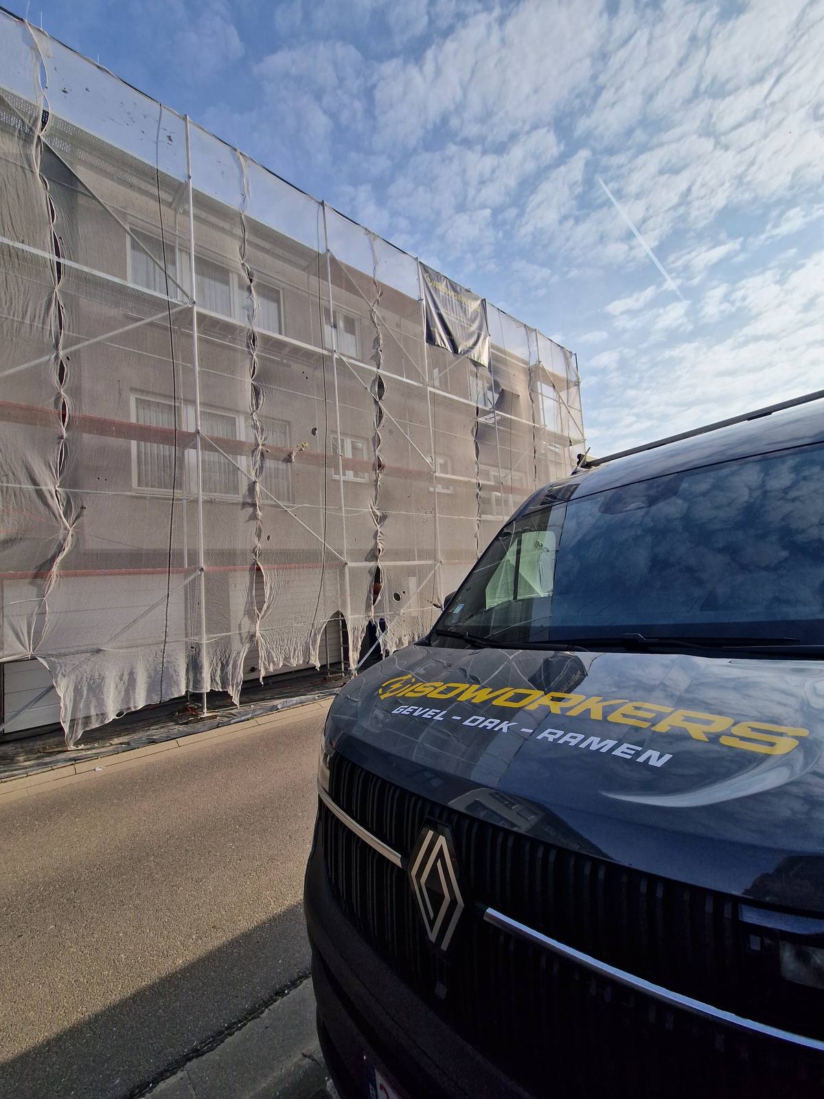 Spuitkurk gevelrenovatie in Gent door Isoworkers 14