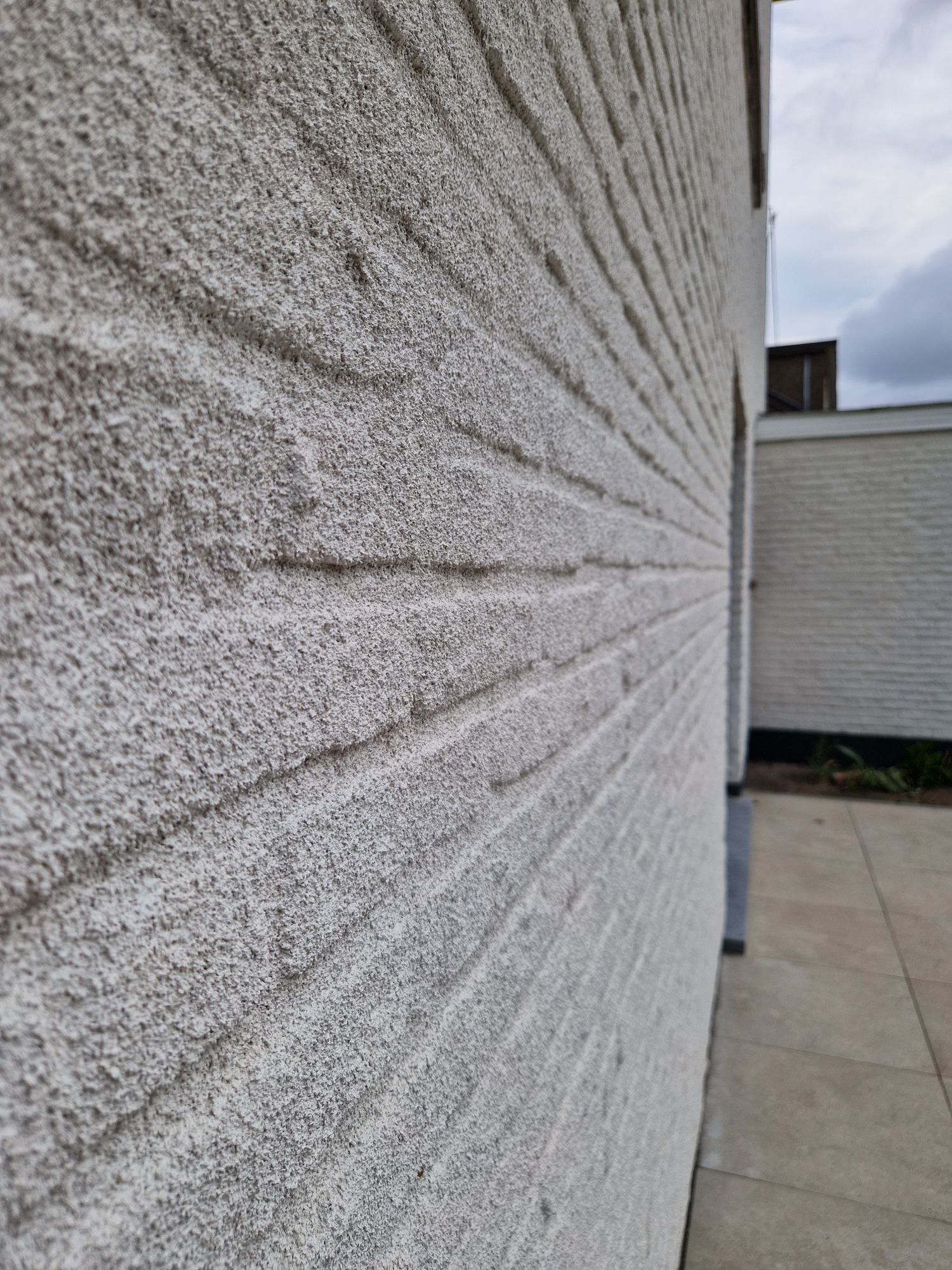 Textuur van de elastische spuitkurkafwerking